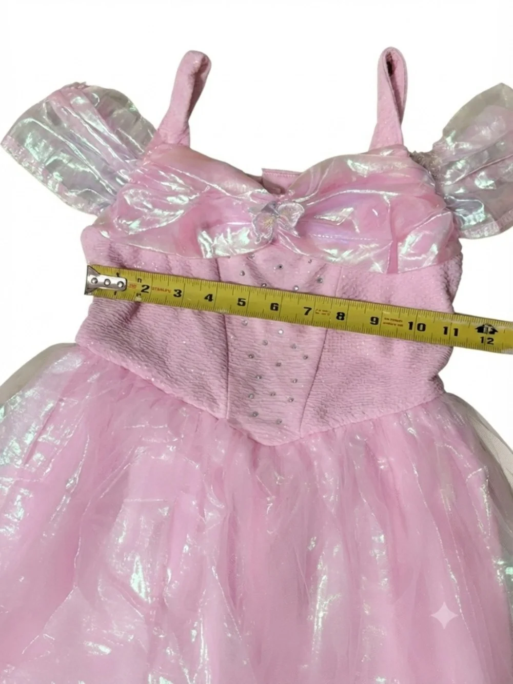 Fairytale by Pink & Violet Girls Dress Size 6X Pink Iridescent Princess